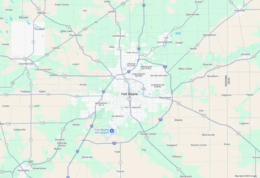 Fort Wayne Map